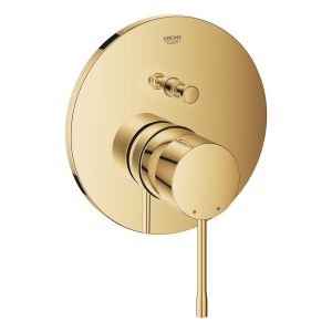 Смеситель однорычажный для ванны GROHE Essence, круглая розетка, холодный рассвет глянец (24058GL1)