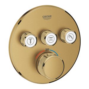 Термостат для встраиваемого монтажа на 3 выхода, GROHE Grohtherm SmartControl, холодный рассвет матовый, (29121GN0)